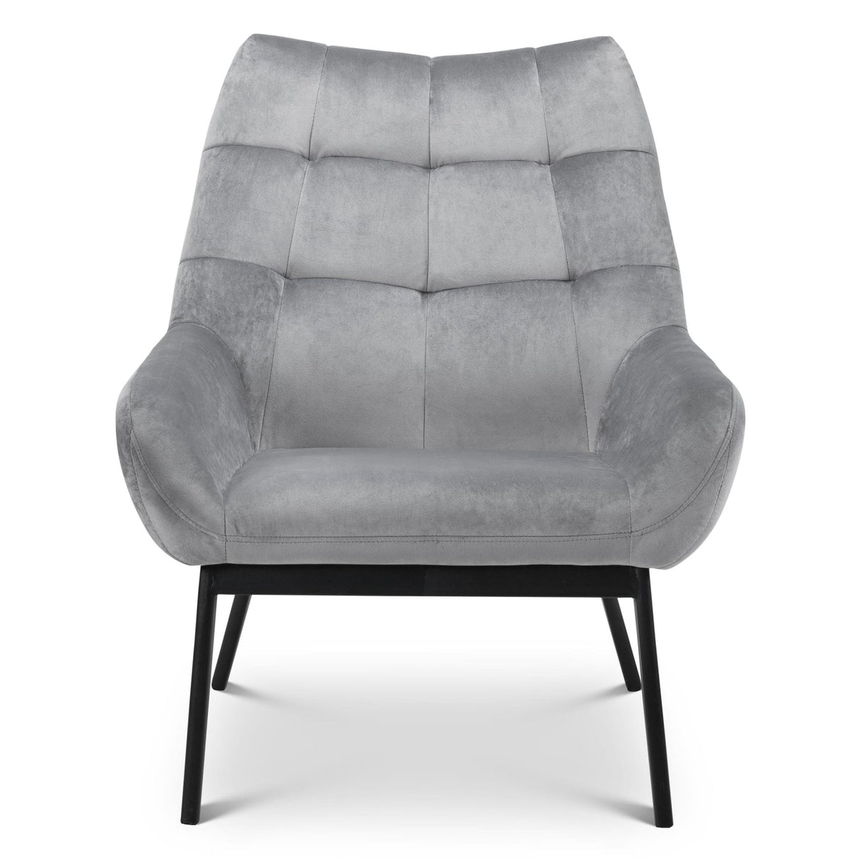 Velvet Accent Chair With Metal Frame - Lucerne