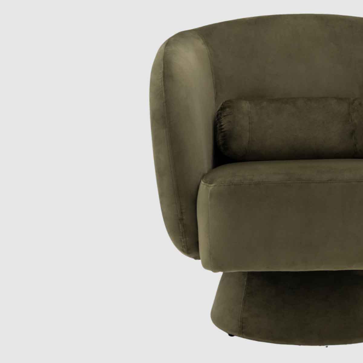 Velvet Armchair 74cm Wide - Rachel