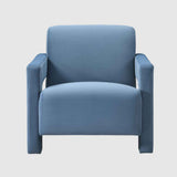 Velvet Armchair 84cm Wide Angular - Apex