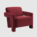 Velvet Armchair 84cm Wide Angular - Apex