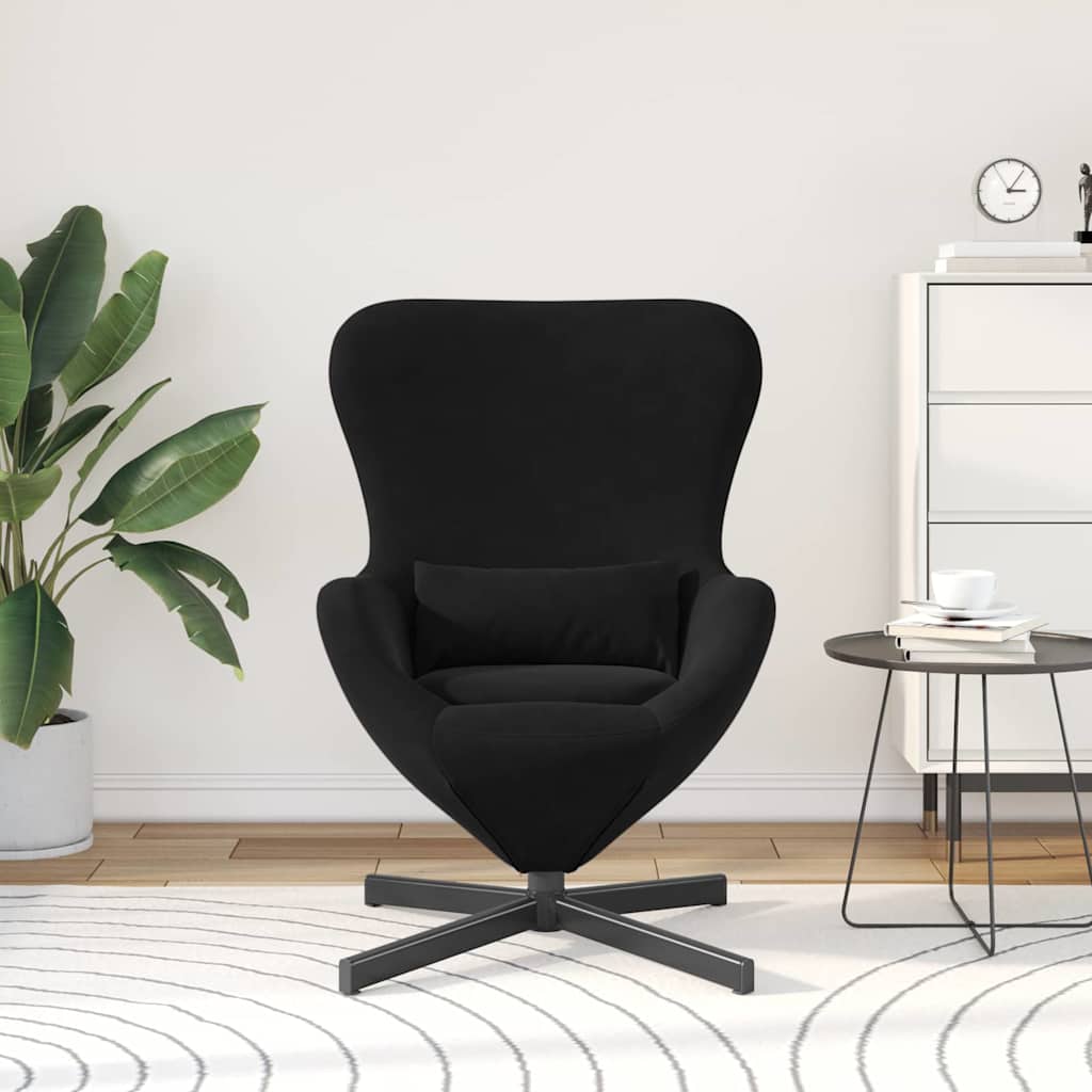 Velvet Armchair With Black Legs - Vantage Home