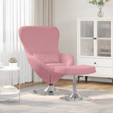 Velvet Armchair With Footstool - Vantage Home