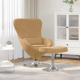 Velvet Armchair With Footstool - Vantage Home