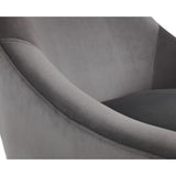 Velvet Armchair With Oak Gold Legs - Elliot