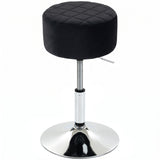 Velvet Bar Stool 38.5cm Wide Adjustable - Velmora