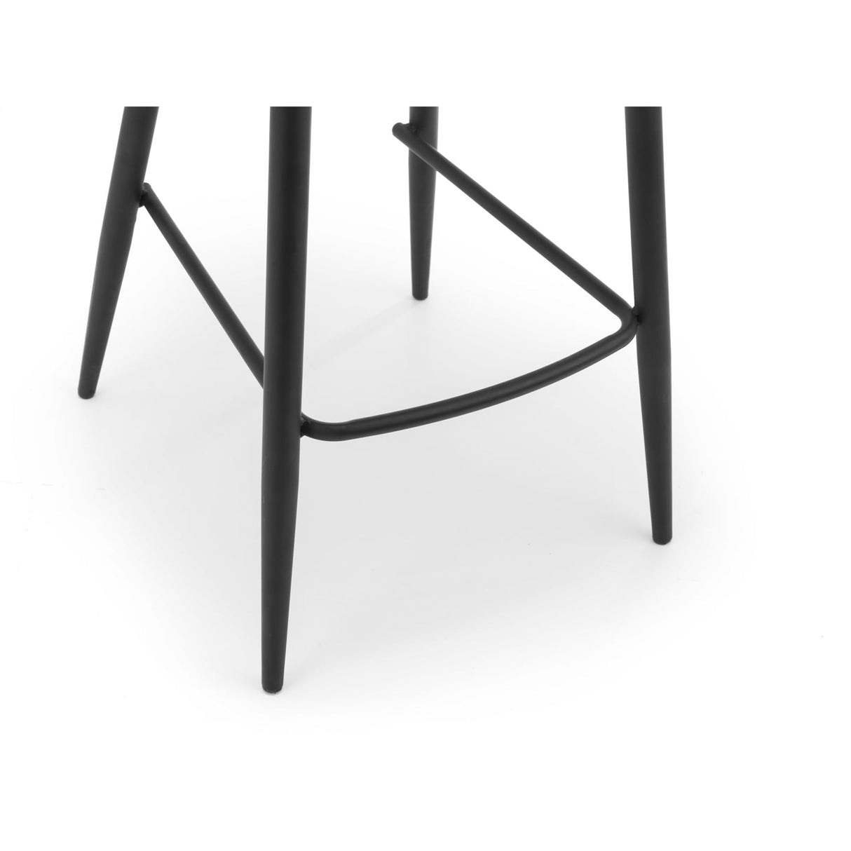 Velvet Bar Stool With Metal Legs - Luxe