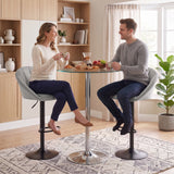 Velvet Bar Stools 51cm Wide in Set Of 2 - Velmora