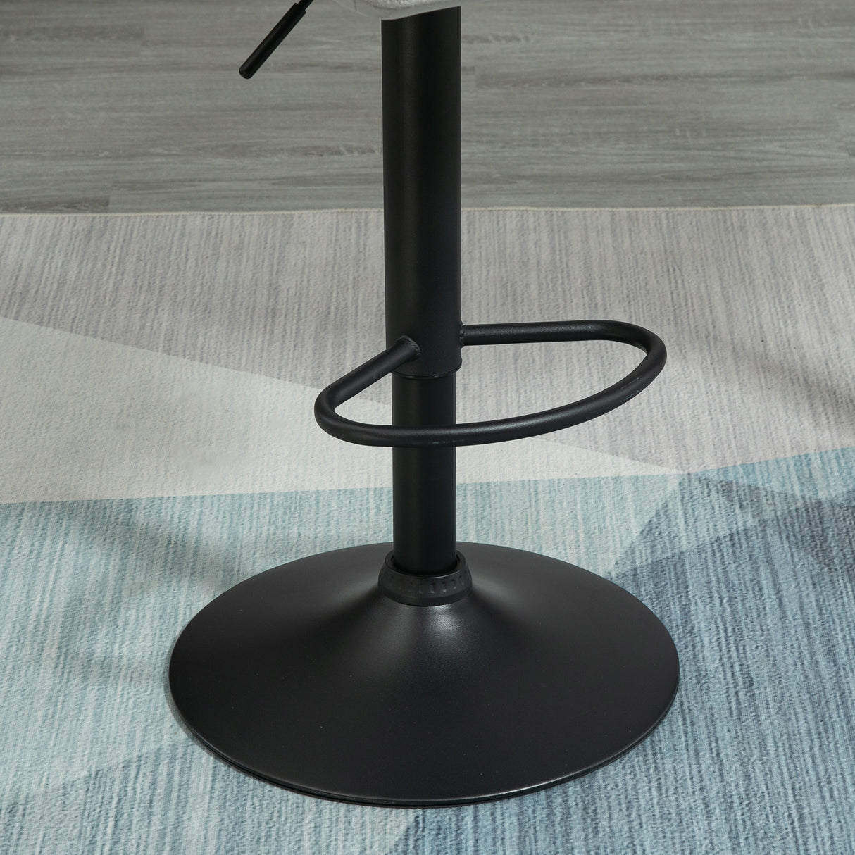 Velvet Bar Stools in Set Of 2 With Metal Frame Footrest - Velmora