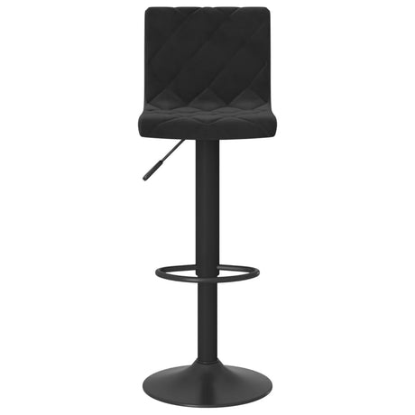 Velvet Bar Stools in Set Of 2 With Black Base - Vantage Home