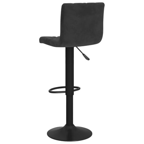 Velvet Bar Stools in Set Of 2 With Black Base - Vantage Home
