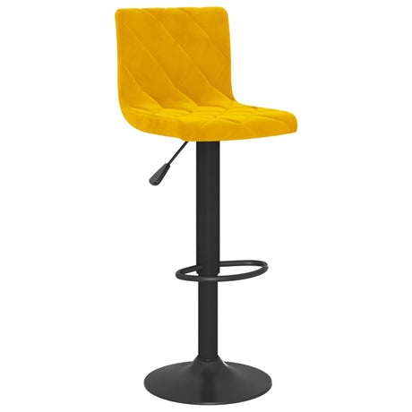 Velvet Bar Stools in Set Of 2 With Black Base - Vantage Home