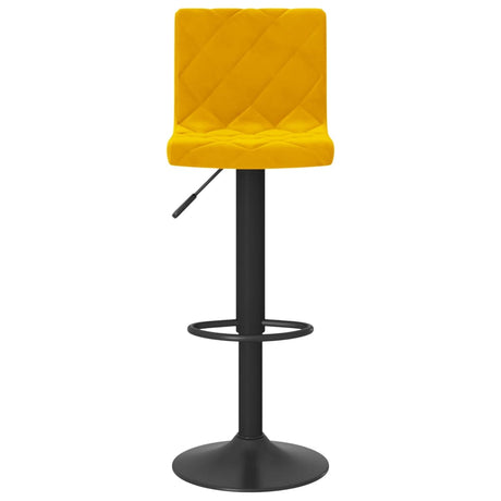 Velvet Bar Stools in Set Of 2 With Black Base - Vantage Home