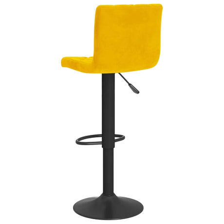 Velvet Bar Stools in Set Of 2 With Black Base - Vantage Home
