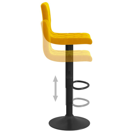 Velvet Bar Stools in Set Of 2 With Black Base - Vantage Home