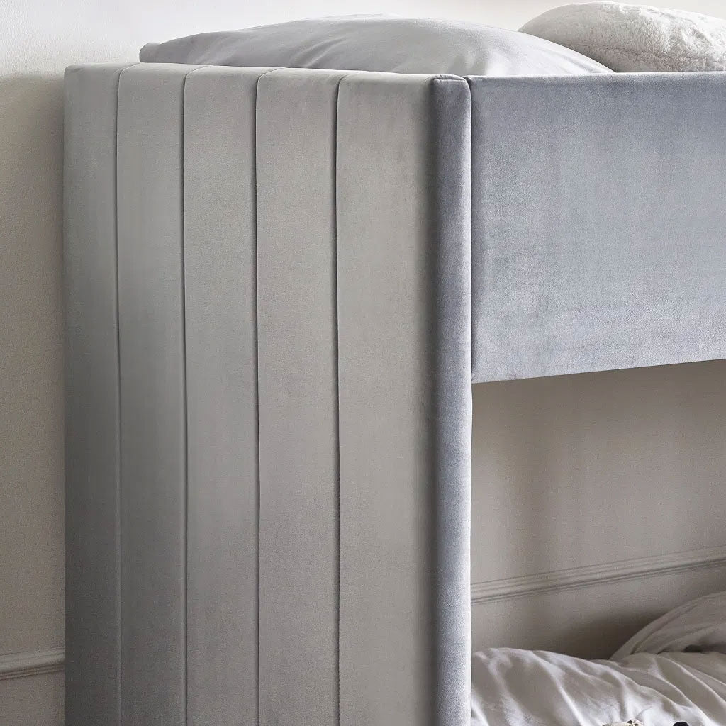 Velvet Bunk Bed With Ladder - Daytona