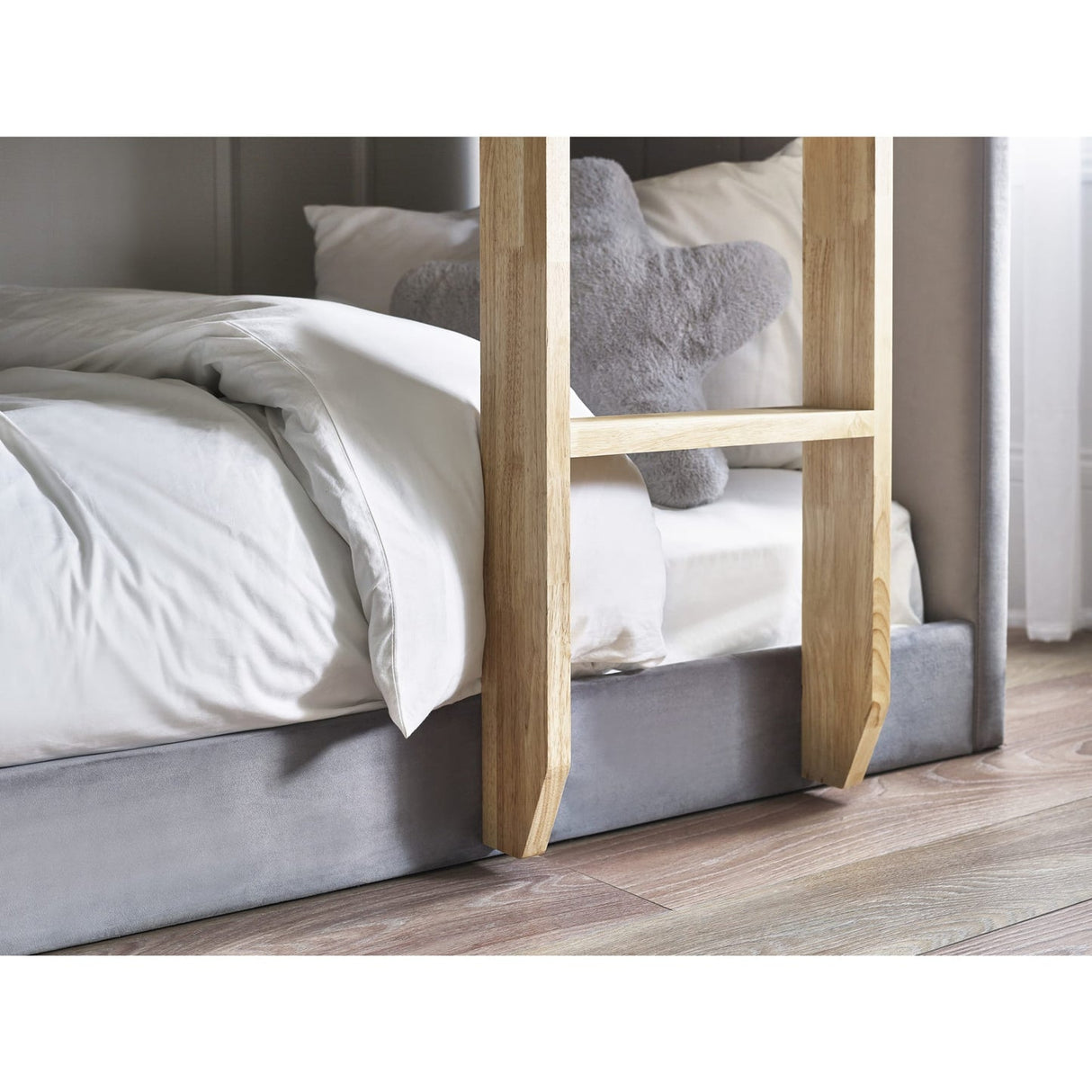 Velvet Bunk Bed With Ladder - Daytona
