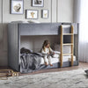 Velvet Bunk Bed With Ladder - Daytona