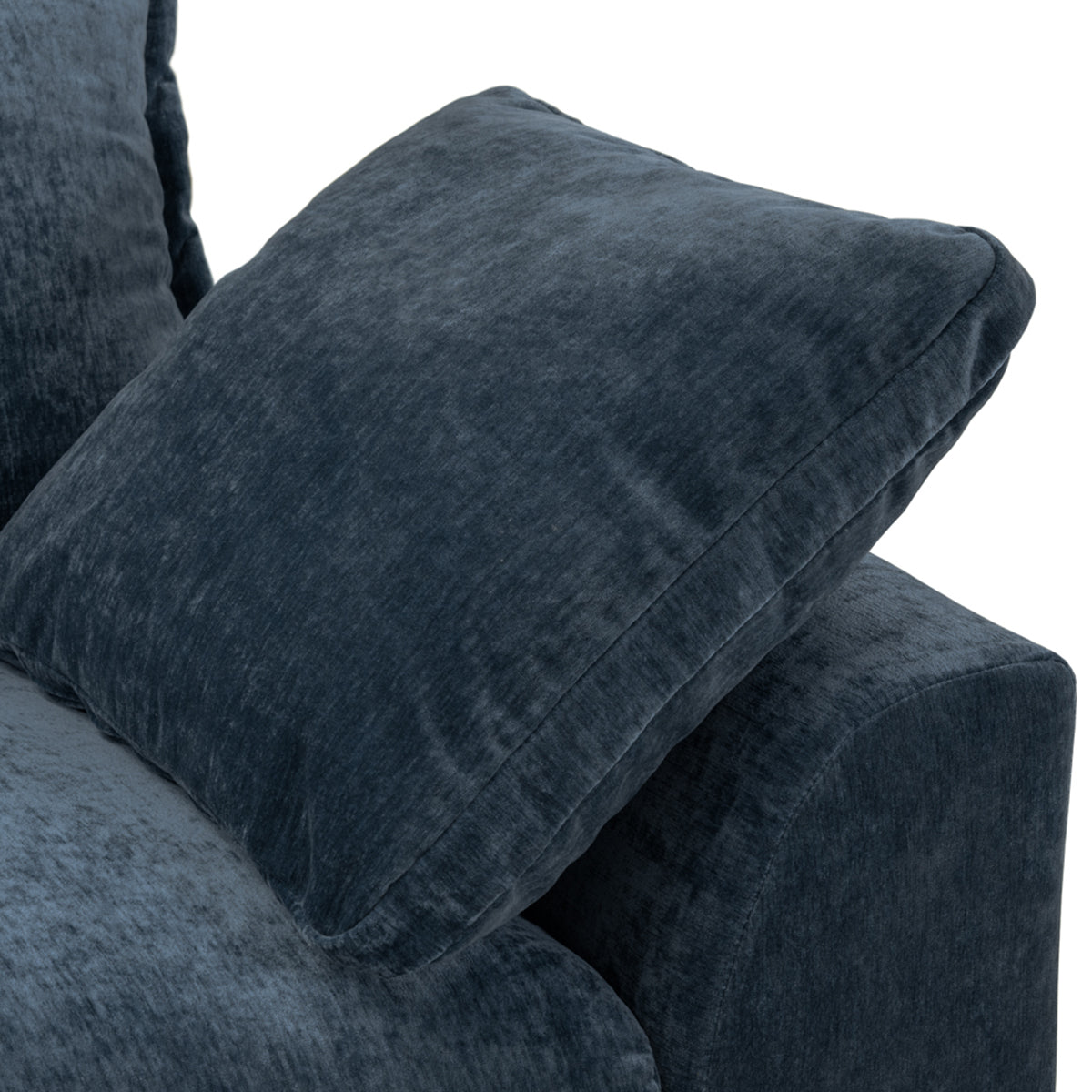 Velvet Corner Sofa Large - Colbee