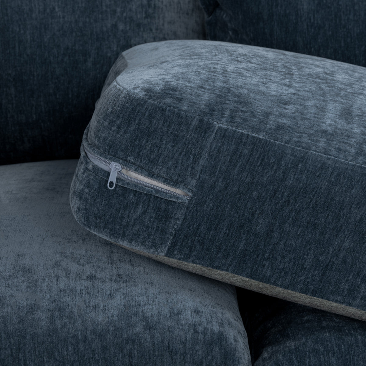 Velvet Corner Sofa Large - Colbee