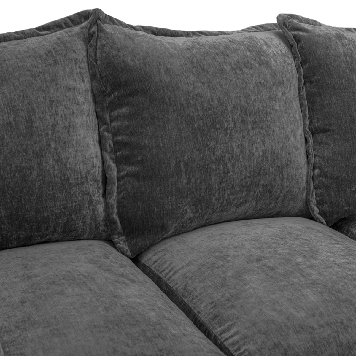 Velvet Corner Sofa Large - Colbee