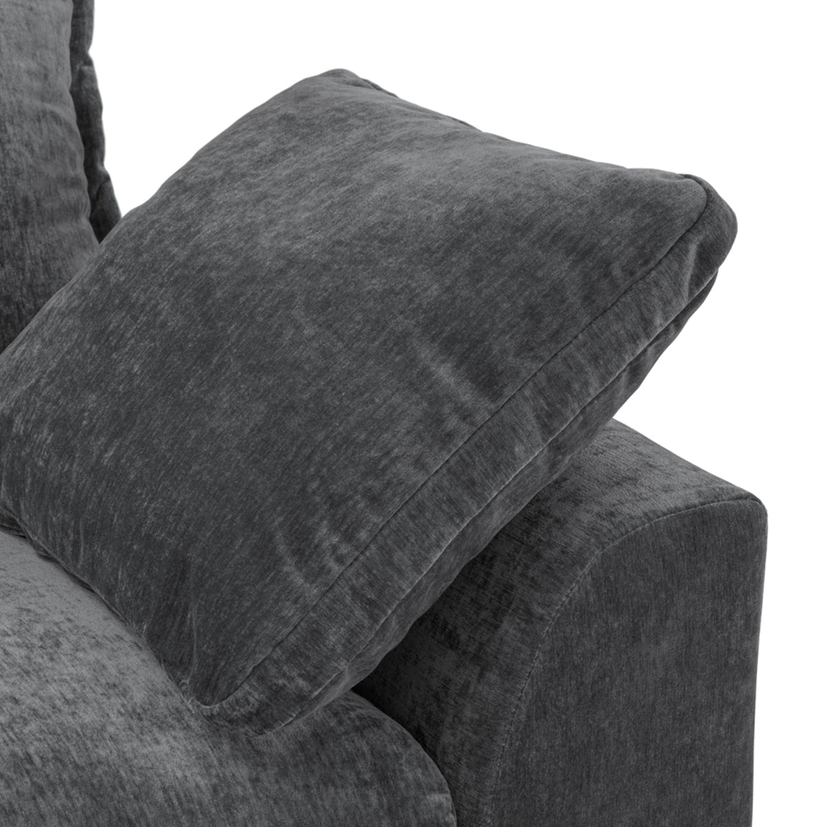 Velvet Corner Sofa Large - Colbee