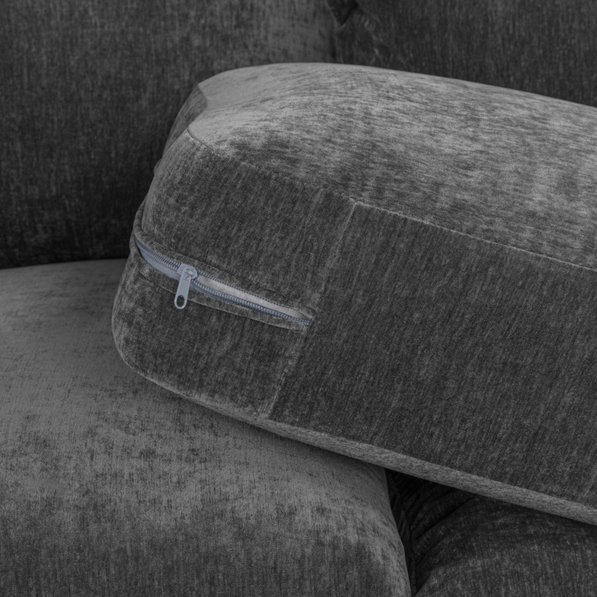 Velvet Corner Sofa Large - Colbee