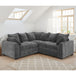 Velvet Corner Sofa Large - Colbee