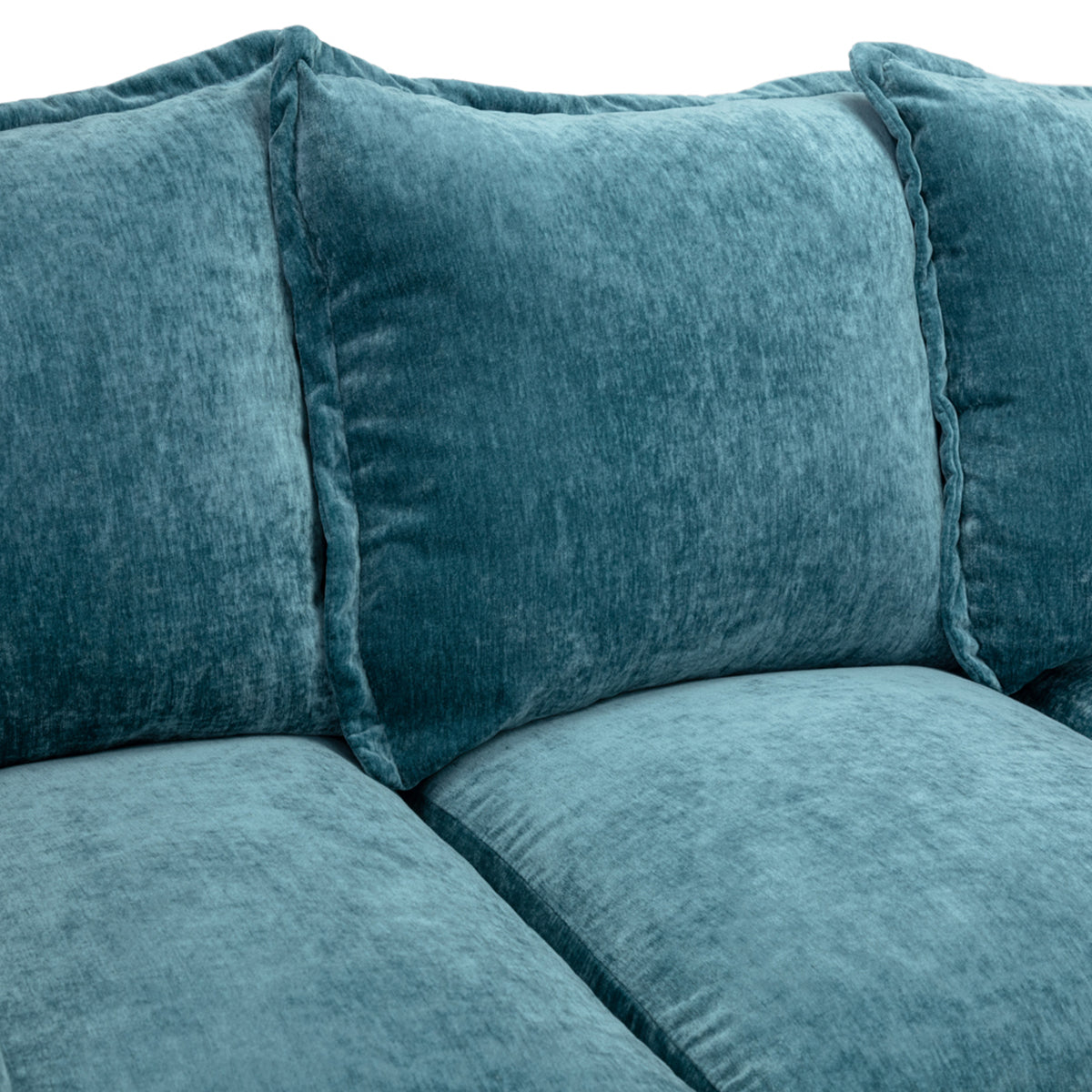 Velvet Corner Sofa Large - Colbee