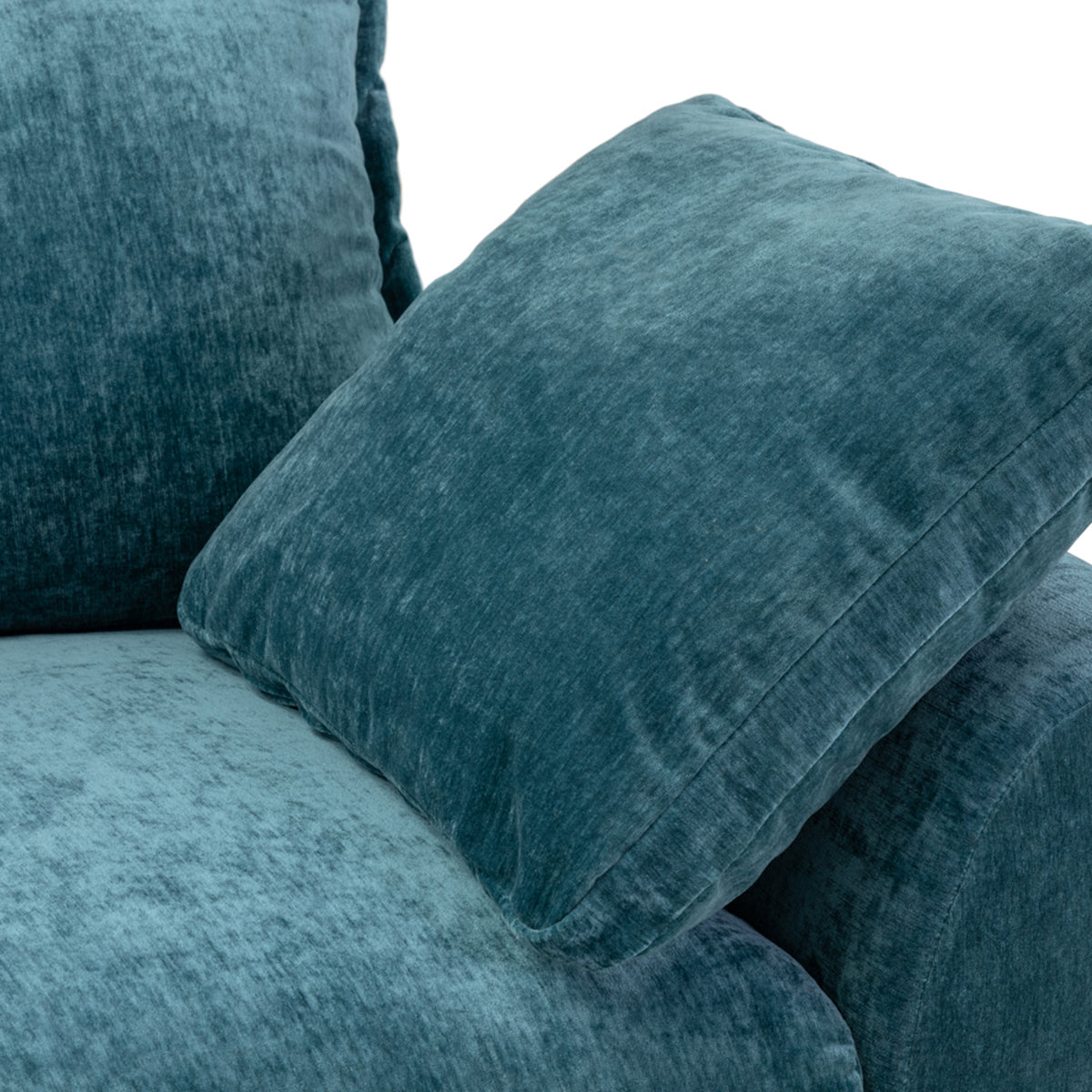 Velvet Corner Sofa Large - Colbee