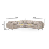 Velvet Corner Sofa Large - Mirabel