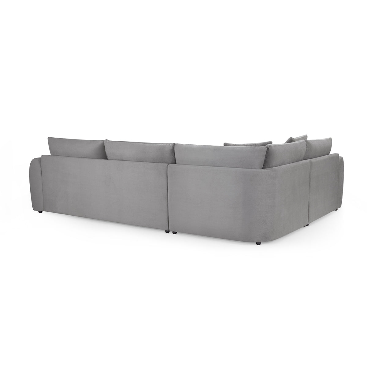 Velvet Corner Sofa Left Hand Facing - Mirabel