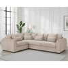 Velvet Corner Sofa Left Hand Facing - Mirabel