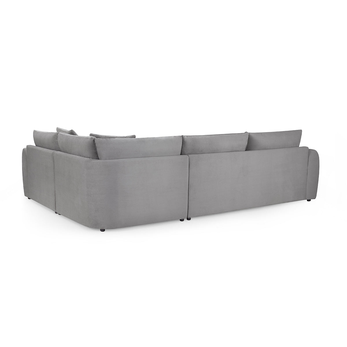 Velvet Corner Sofa Right Hand Facing - Mirabel