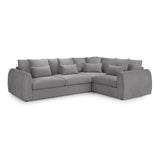 Velvet Corner Sofa Right Hand Facing - Mirabel