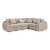 Velvet Corner Sofa Right Hand Facing - Mirabel
