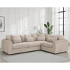 Velvet Corner Sofa Right Hand Facing - Mirabel