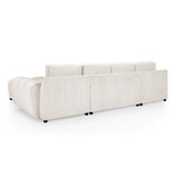 Velvet Corner Sofa in U Shape - Azzuro