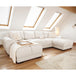 Velvet Corner Sofa in U Shape - Azzuro