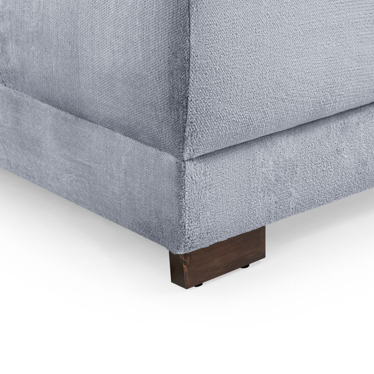Velvet Corner Sofa in U Shape - Azzuro