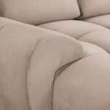 Velvet Corner Sofa in U Shape - Azzuro