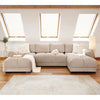 Velvet Corner Sofa in U Shape - Azzuro