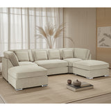Velvet Corner Sofa in U Shape - Belgravia