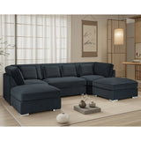 Velvet Corner Sofa in U Shape - Belgravia