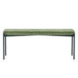 Velvet Dining Bench for 2 People - Leonie