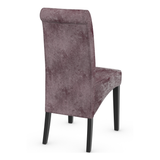 Velvet Dining Chair With Black Wooden Legs - Yorton