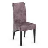 Velvet Dining Chair With Black Wooden Legs - Yorton