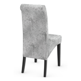 Velvet Dining Chair With Black Wooden Legs - Yorton