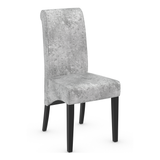 Velvet Dining Chair With Black Wooden Legs - Yorton