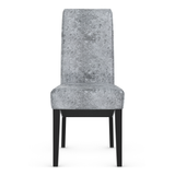 Velvet Dining Chair With Black Wooden Legs - Yorton
