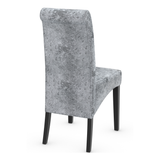Velvet Dining Chair With Black Wooden Legs - Yorton